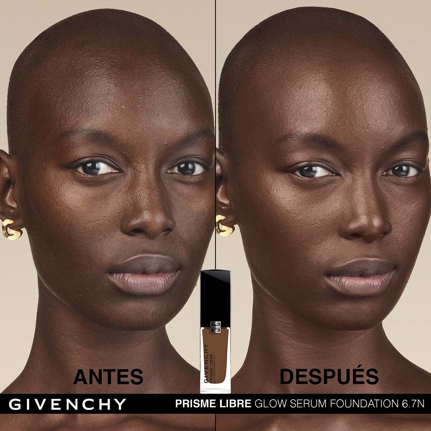 PRISME LIBRE GLOW SERUM FOUNDATION. BASE DE MAQUILLAJE EN SUERO QUE MEJORA LA PIEL, LUMINOSIDAD 24H E HIDRATACIÓN 48 H (BASE DE MAQUILLAJE EN SUERO)